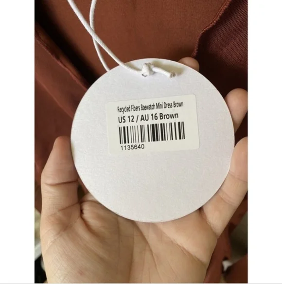 NWT Princess Polly Baewatch Brown Cutout Mini Dress Size 12 - Picture 9 of 9